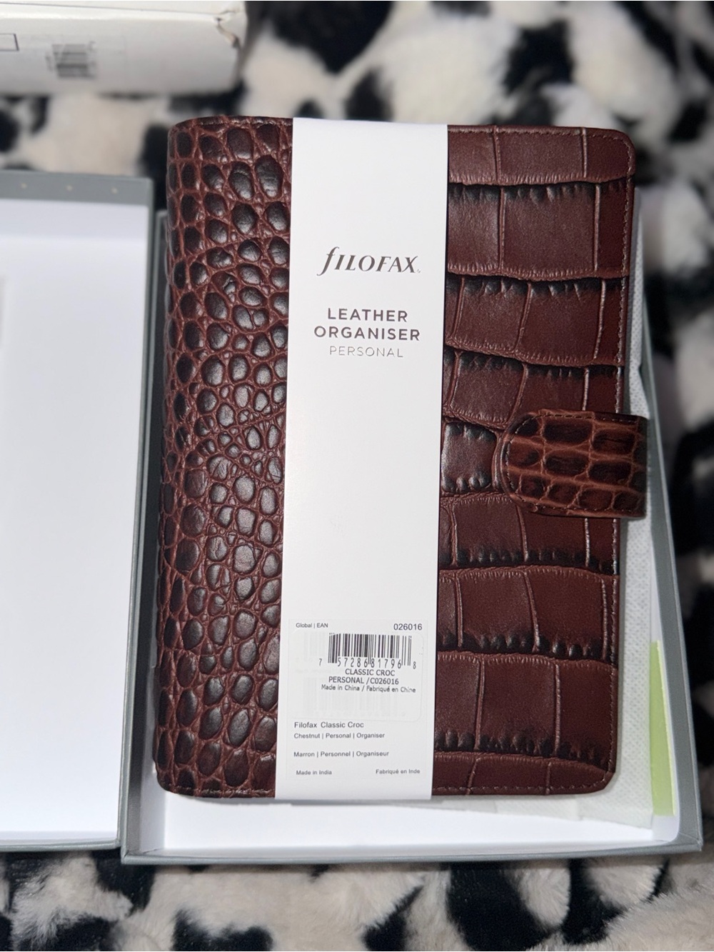 FILOFAX Classic Croc Personal Leather Organizer